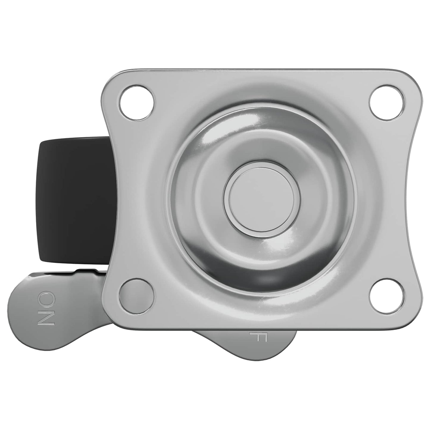 Bockrolle 12 pcs Schwarz und Silber 50,7 x 50,7 x 24,4 mm