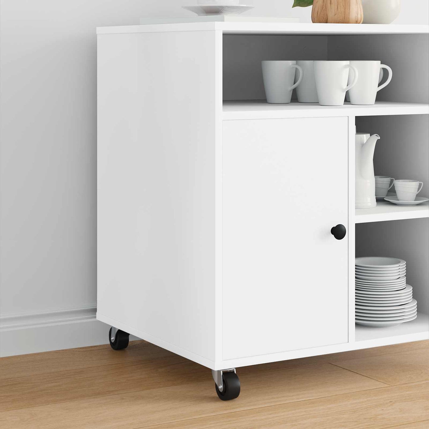 Drehrolle 12 pcs Silber 60 x 60 x 50 mm Eisen und Nylon