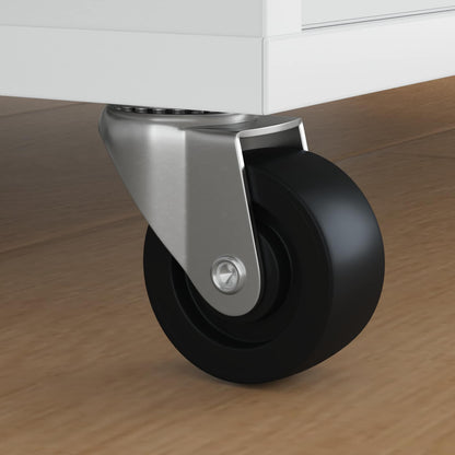 Drehrolle 12 pcs Silber 60 x 60 x 50 mm Eisen und Nylon