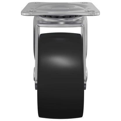 Drehrolle 12 pcs Silber 60 x 60 x 50 mm Eisen und Nylon