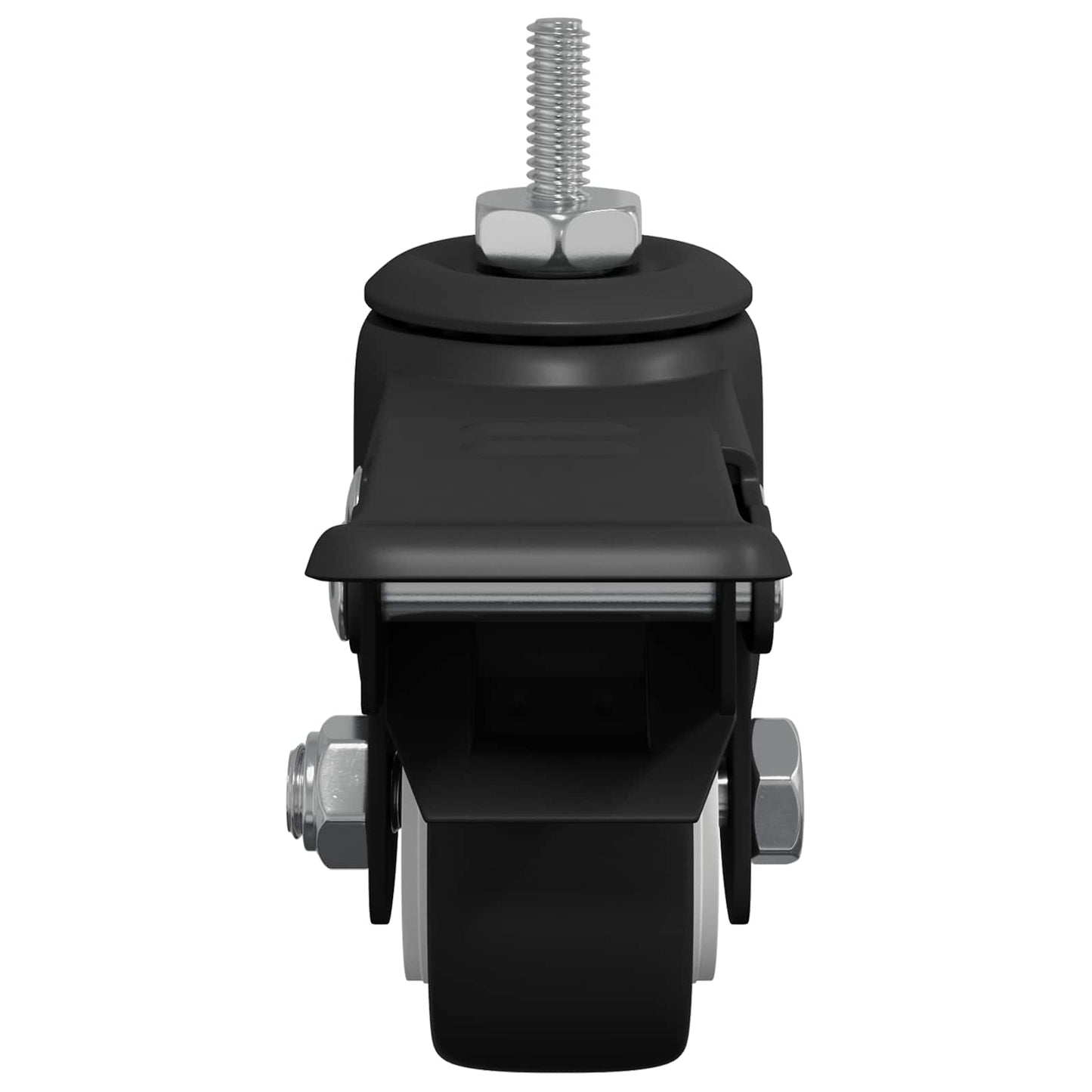 Rollen 12 pcs Schwarz M6 x 37 mm Eisen und Nylon