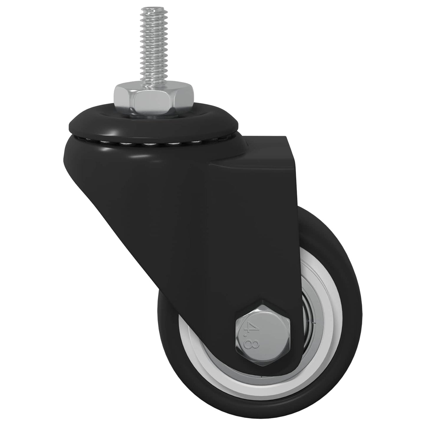 Drehrolle 2 pcs Schwarz 40,4 x 40,4 x 19,7 mm Eisen und Nylon