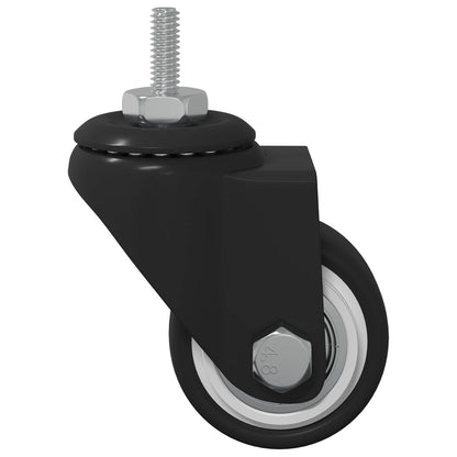 Drehrolle 2 pcs Schwarz 40,4 x 40,4 x 19,7 mm Eisen und Nylon