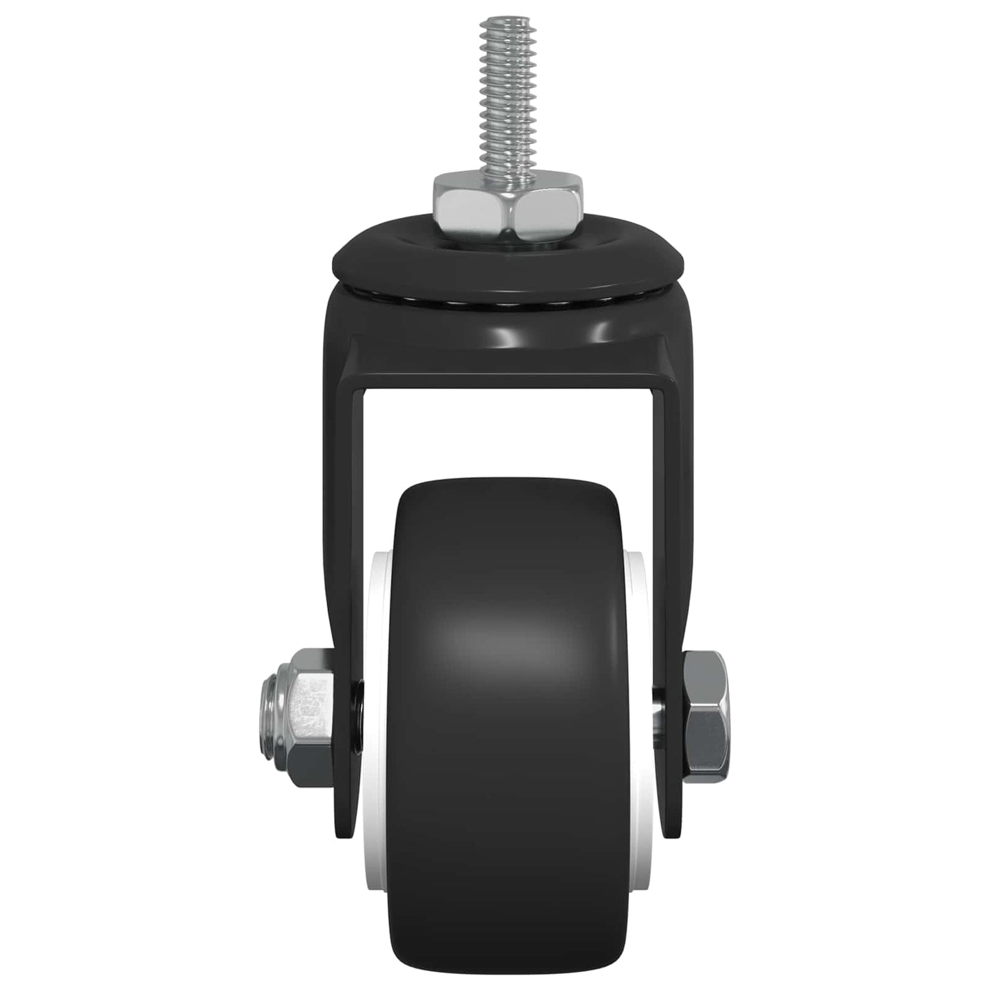 Drehrolle 2 pcs Schwarz 40,4 x 40,4 x 19,7 mm Eisen und Nylon