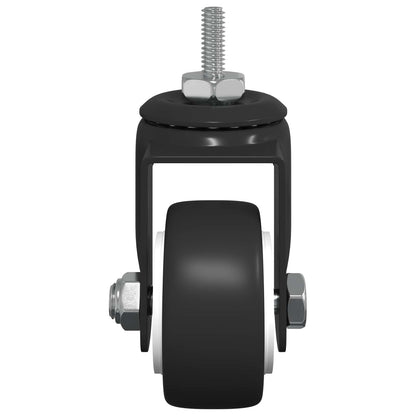 Drehrolle 12 pcs Schwarz 40,4 x 40,4 x 19,7 mm Eisen und Nylon