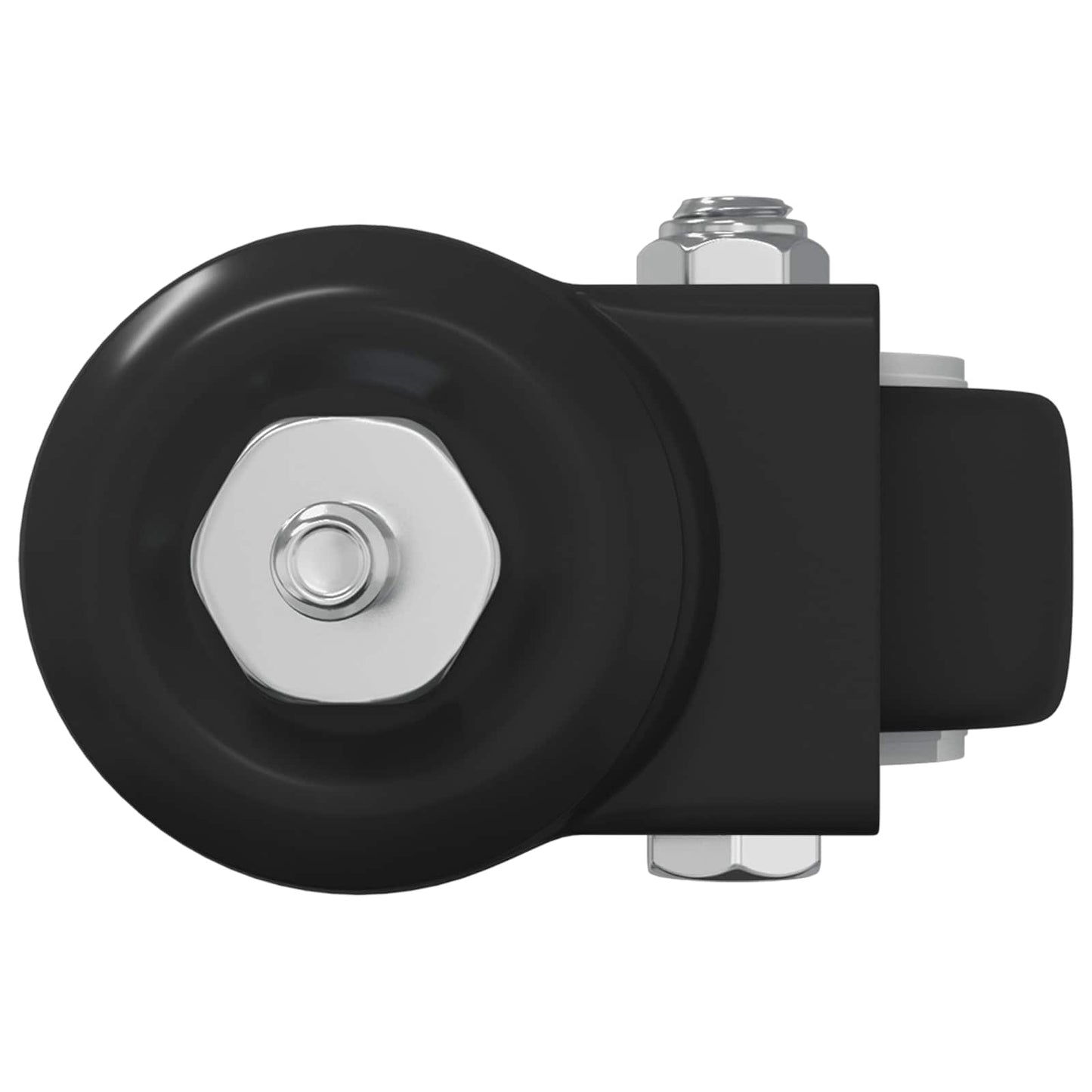 Drehrolle 12 pcs Schwarz 40,4 x 40,4 x 19,7 mm Eisen und Nylon