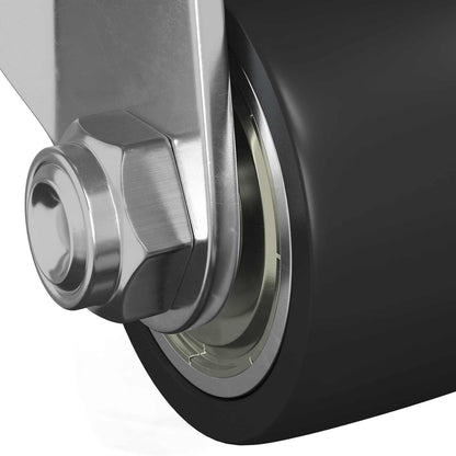 Bockrolle 2 pcs Silber 44,1 x 44,1 x 1,95 mm Nylon