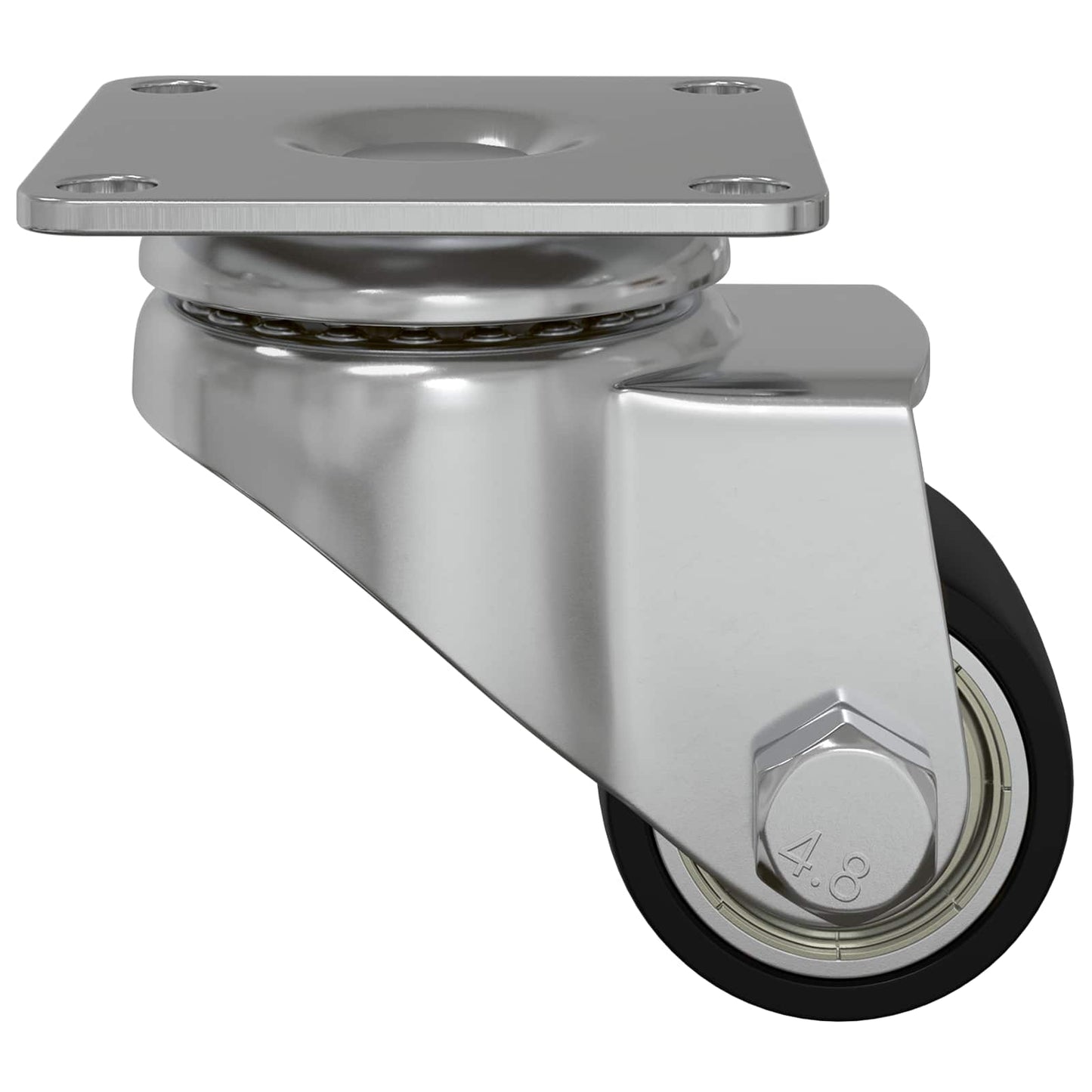 Bockrolle 2 pcs Silber 44,1 x 44,1 x 1,95 mm Nylon