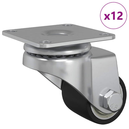 Bockrolle 12 pcs Silber 44,1 x 44,1 x 1,95 mm Nylon