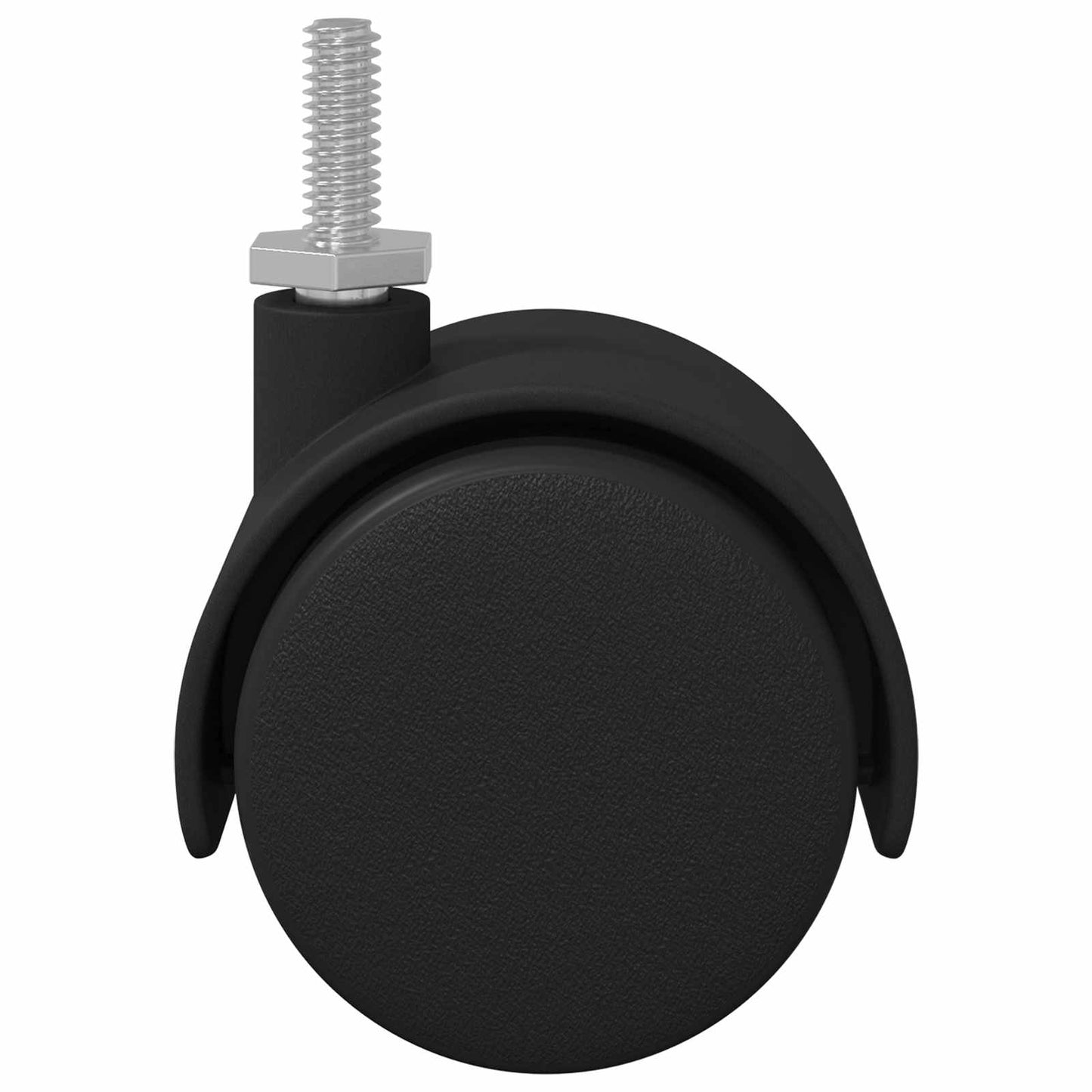 Rollen 2 pcs Schwarz 40,1 x 37,8 mm PP und Eisen