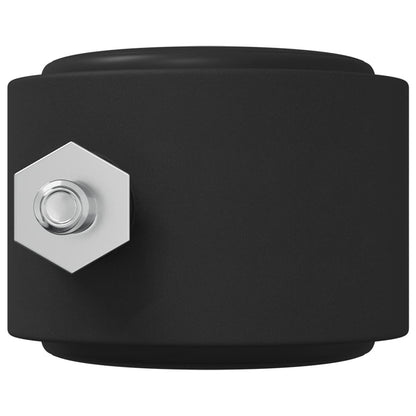 Rollen 2 pcs Schwarz 40,1 x 37,8 mm PP und Eisen