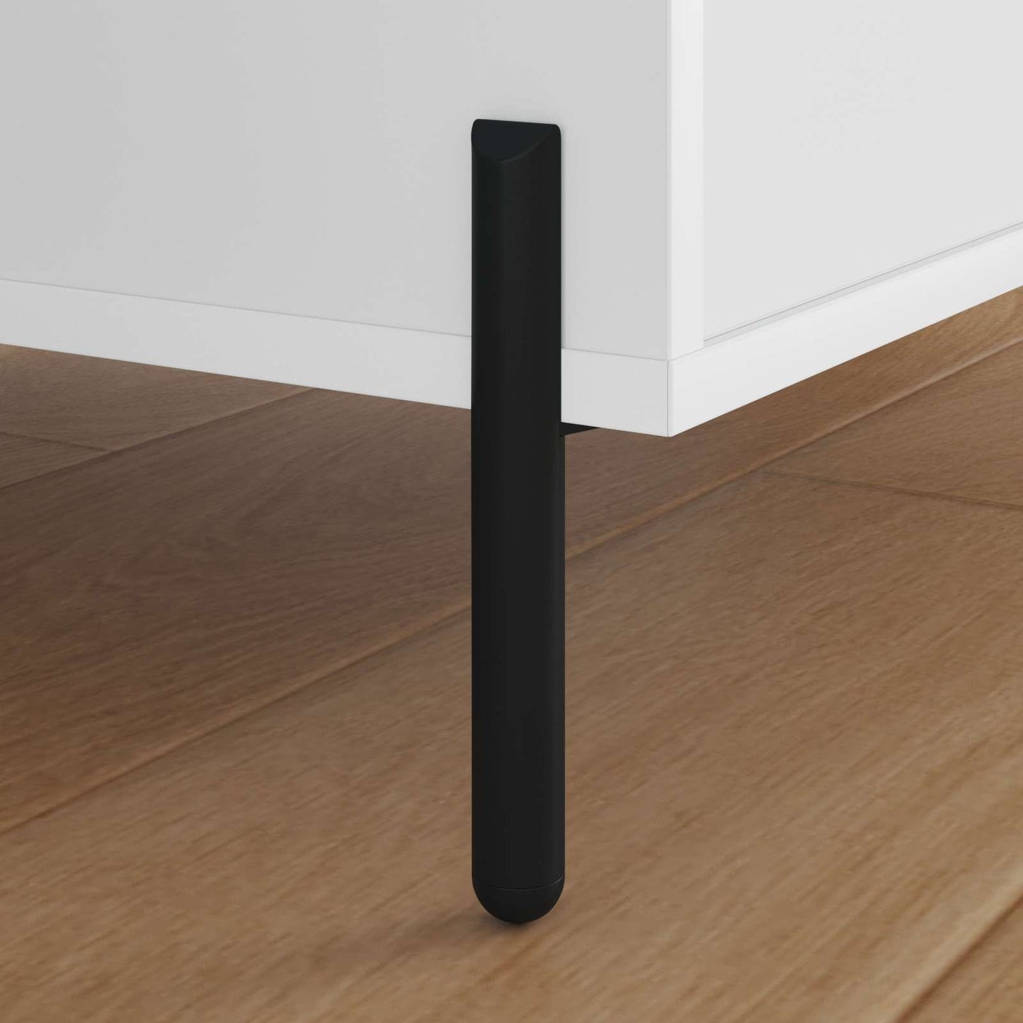 Möbelbeine 2 pcs Schwarz 66 x 36 x 160 mm Eisen