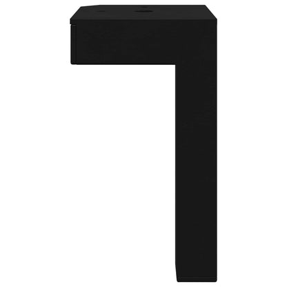 Standfüße 2 pcs Schwarz 57 x 57 x 100 mm Eisen