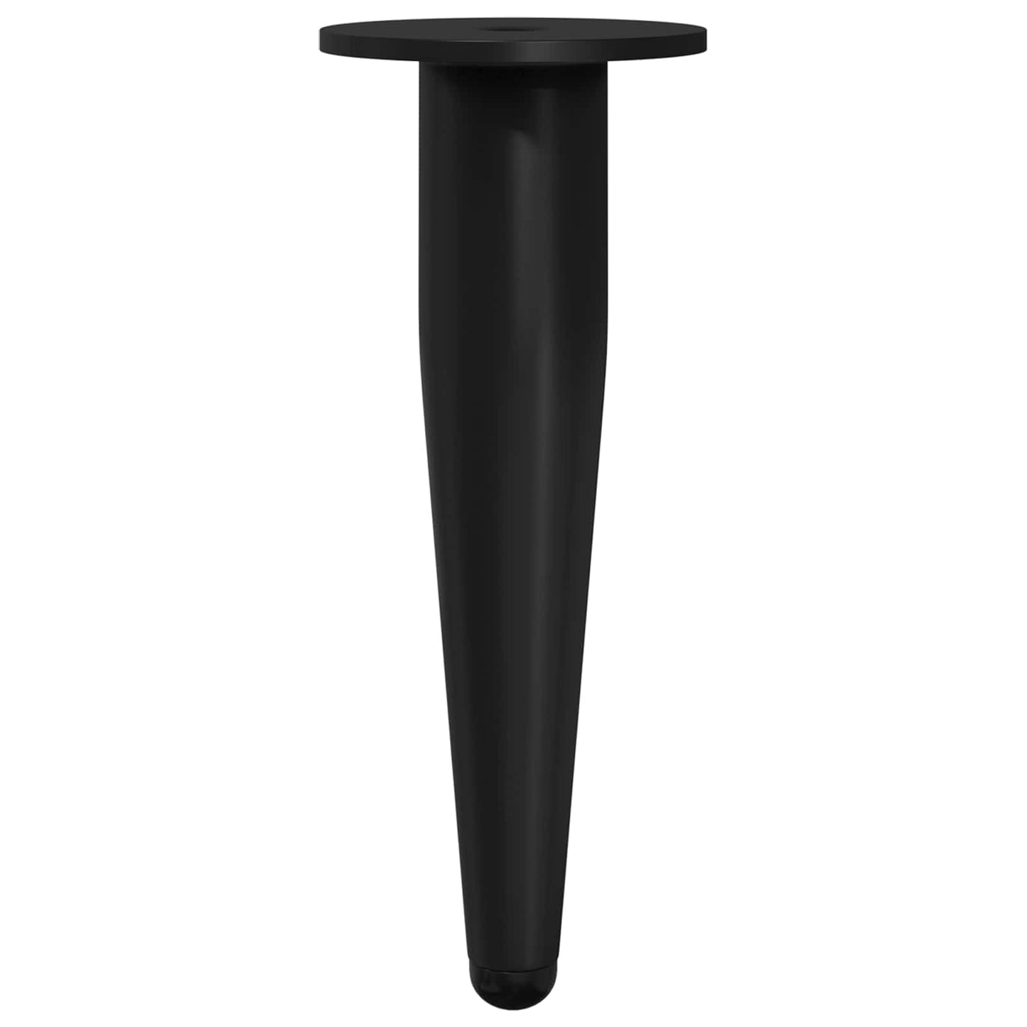 Möbelbeine 12 pcs Schwarz Ø 40 x 98 mm Eisen