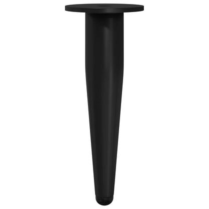 Möbelbeine 12 pcs Schwarz Ø 40 x 98 mm Eisen