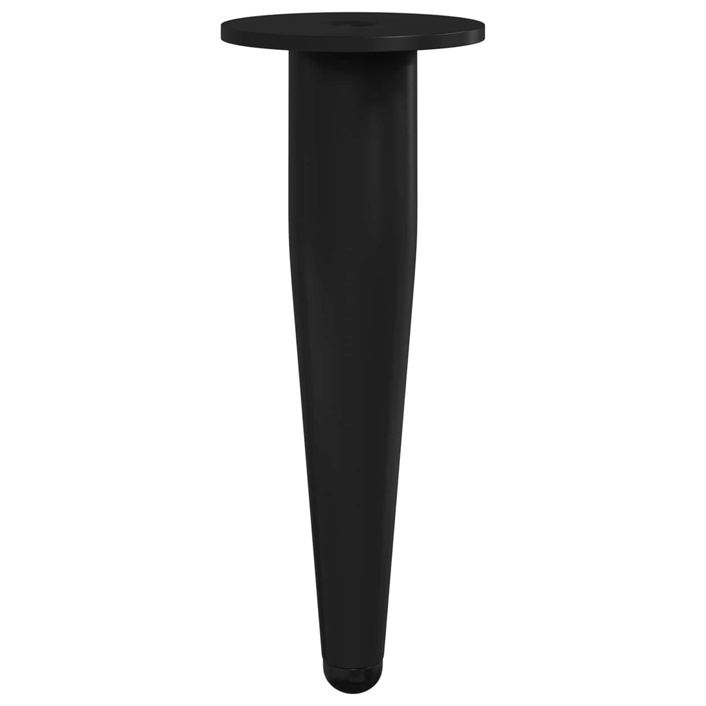 Möbelbeine 12 pcs Schwarz Ø 40 x 98 mm Eisen