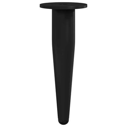 Möbelbeine 12 pcs Schwarz Ø 40 x 98 mm Eisen