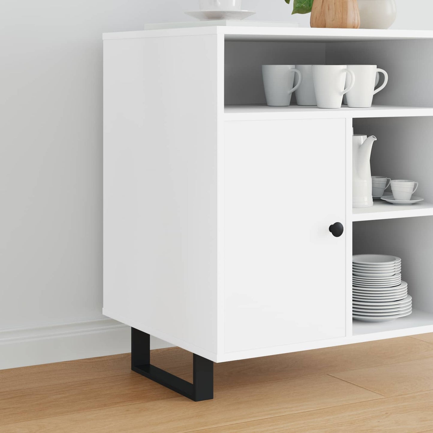 Möbelbeine 12 pcs Schwarz 281 x 40,5 x 100 mm Eisen