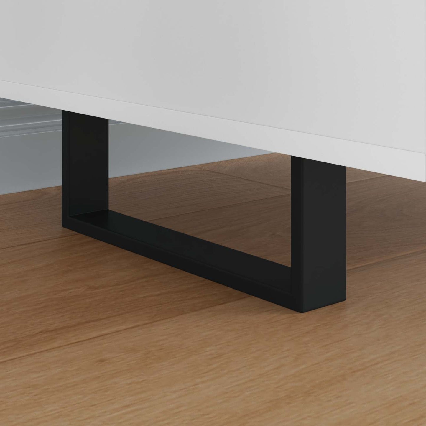 Möbelbeine 12 pcs Schwarz 281 x 40,5 x 100 mm Eisen