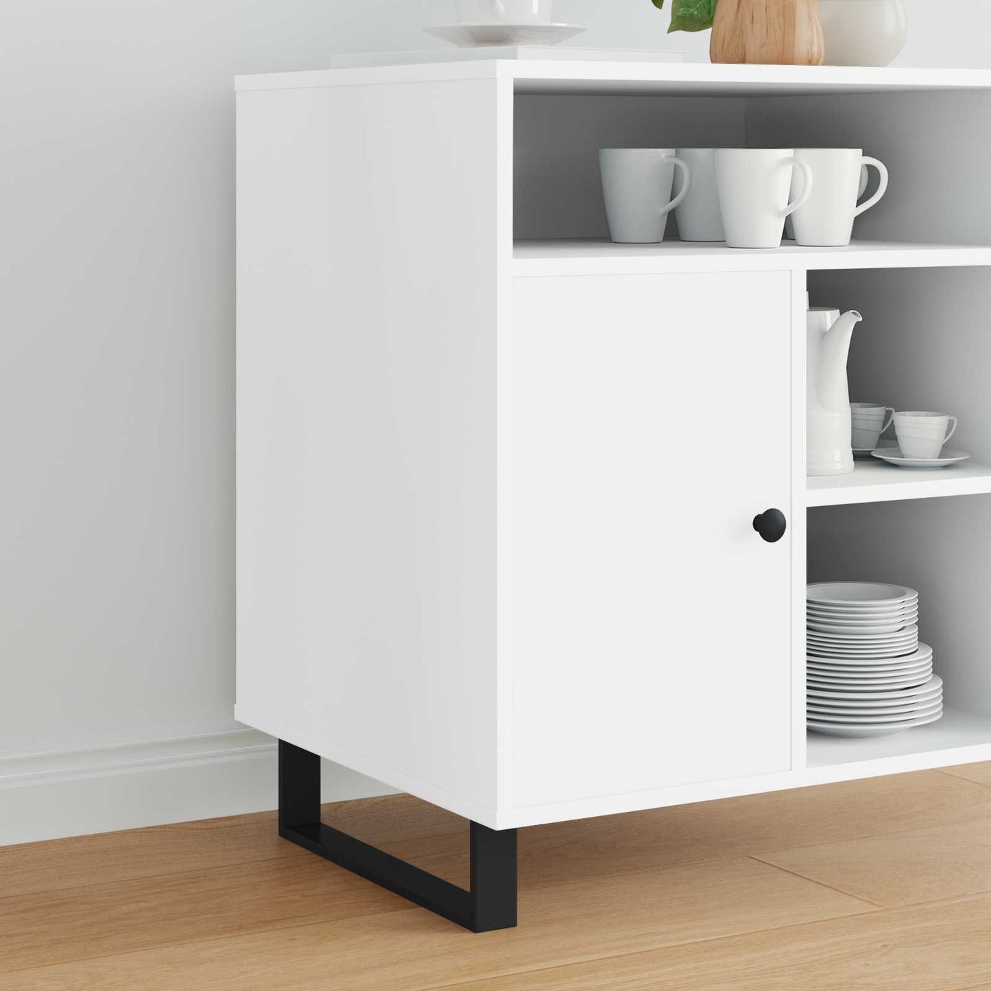 Möbelbeine 12 pcs Schwarz 376 x 40,5 x 100 mm Eisen