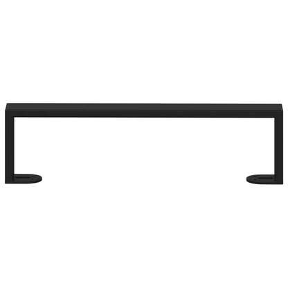 Möbelbeine 12 pcs Schwarz 376 x 40,5 x 100 mm Eisen