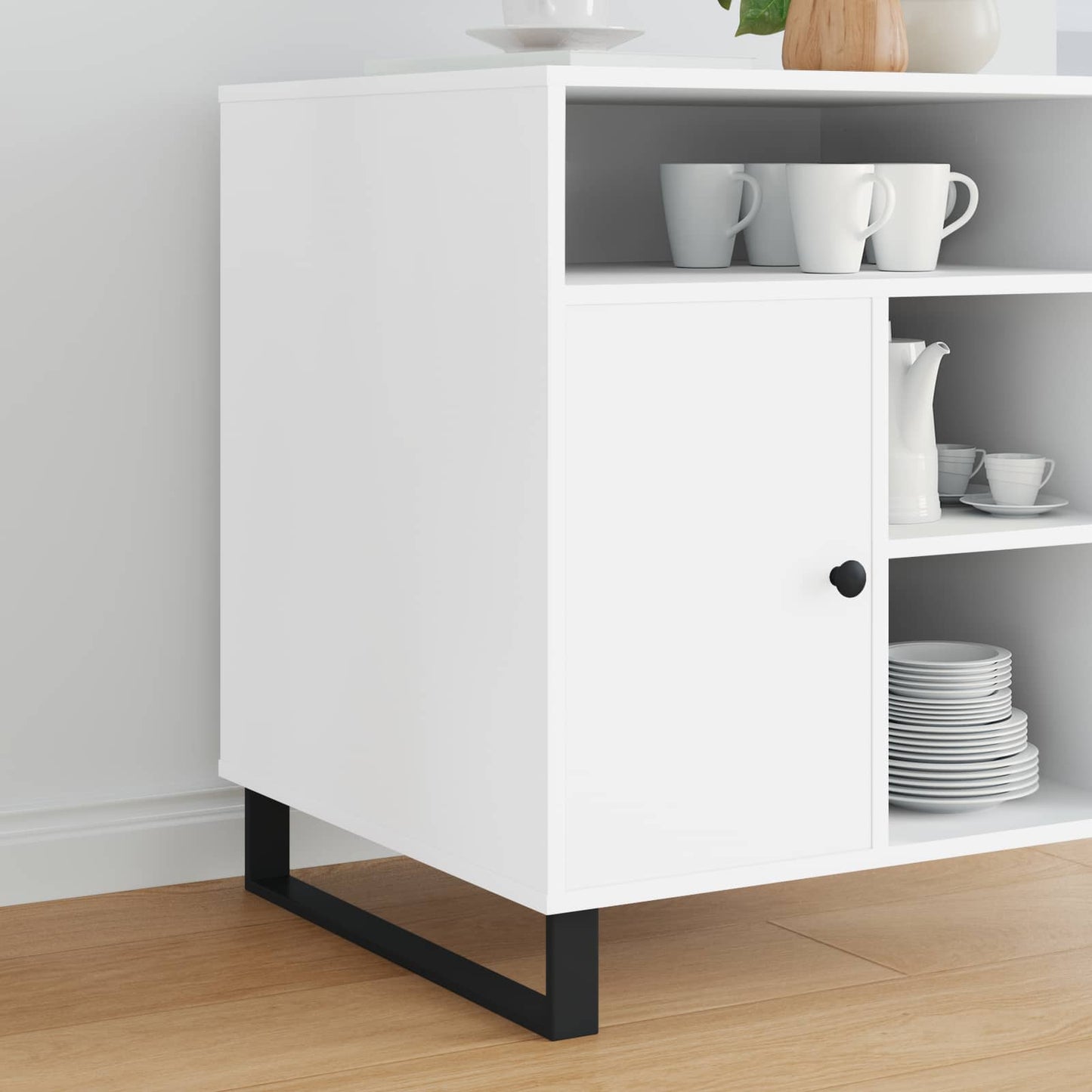 Möbelbeine 2 pcs Schwarz 546 x 40,5 x 100 mm Eisen