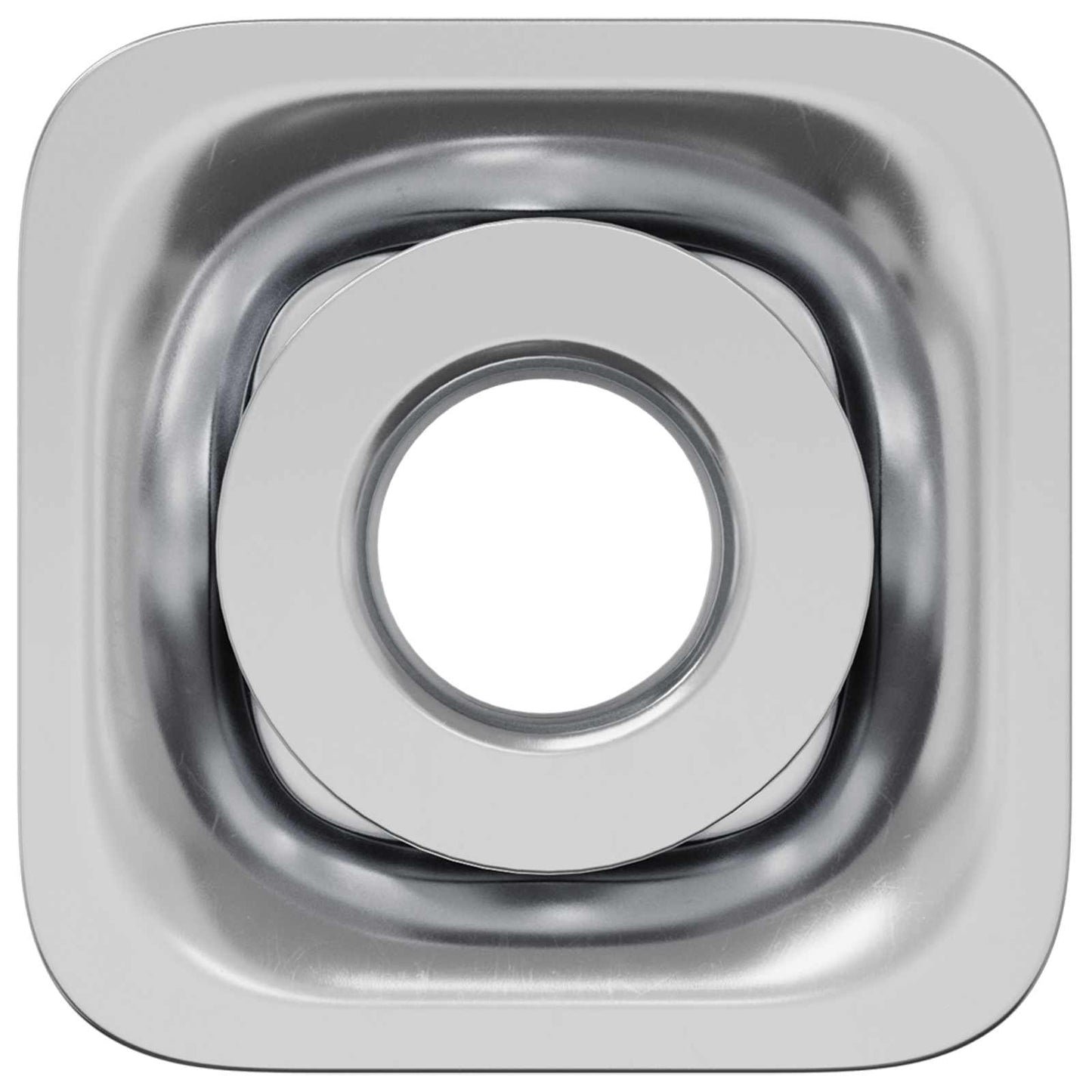 Gewinderohr Einsatz 12 pcs Schwarz und Silber Verzinkter Stahl