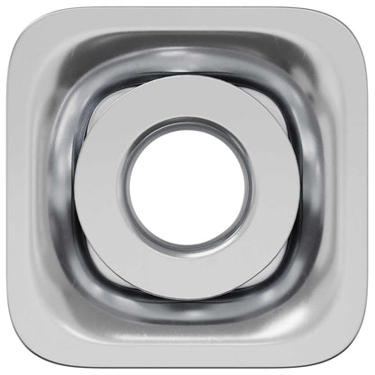 Gewinderohr Einsatz 12 pcs Schwarz und Silber Verzinkter Stahl