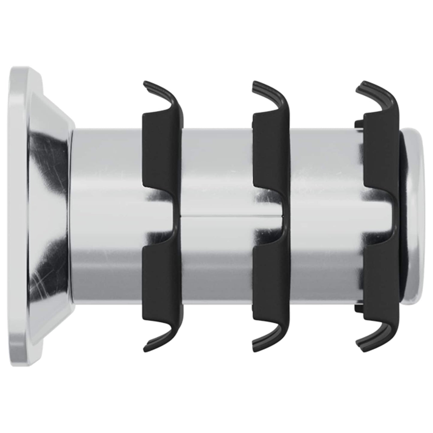 Gewinderohr Einsatz 12 pcs Schwarz und Silber Verzinkter Stahl