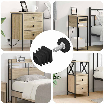 Möbel Leveler Verstellbar 1895 pcs Schwarz PP