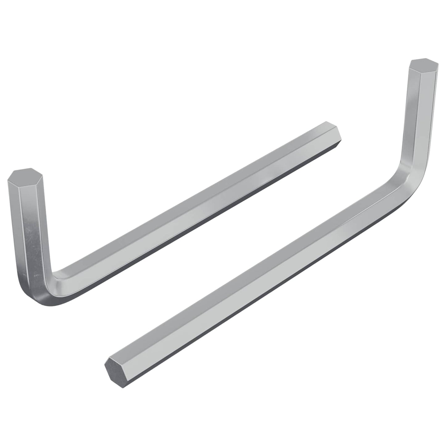 Inbusschlüssel 2 pcs Silber 32 x 86 mm Stahl