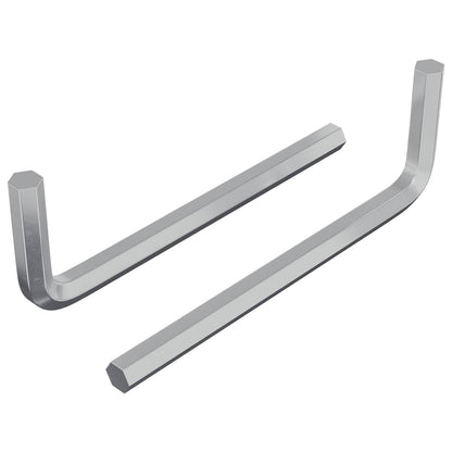 Inbusschlüssel 2 pcs Silber 32 x 86 mm Stahl