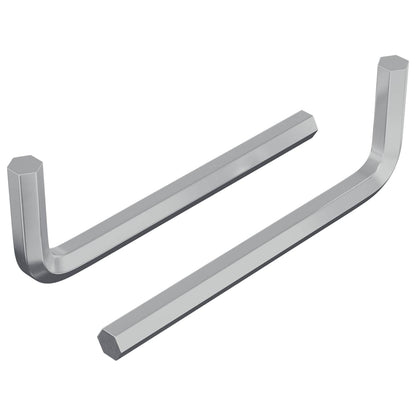 Inbusschlüssel 2 pcs Silber 32 x 86 mm Stahl