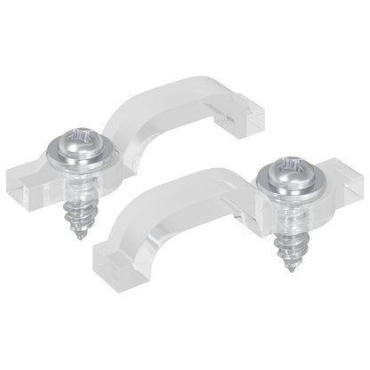 LED Streifen Clips 2 pcs Transparent 23,8 x 7,3 x 4,3 mm