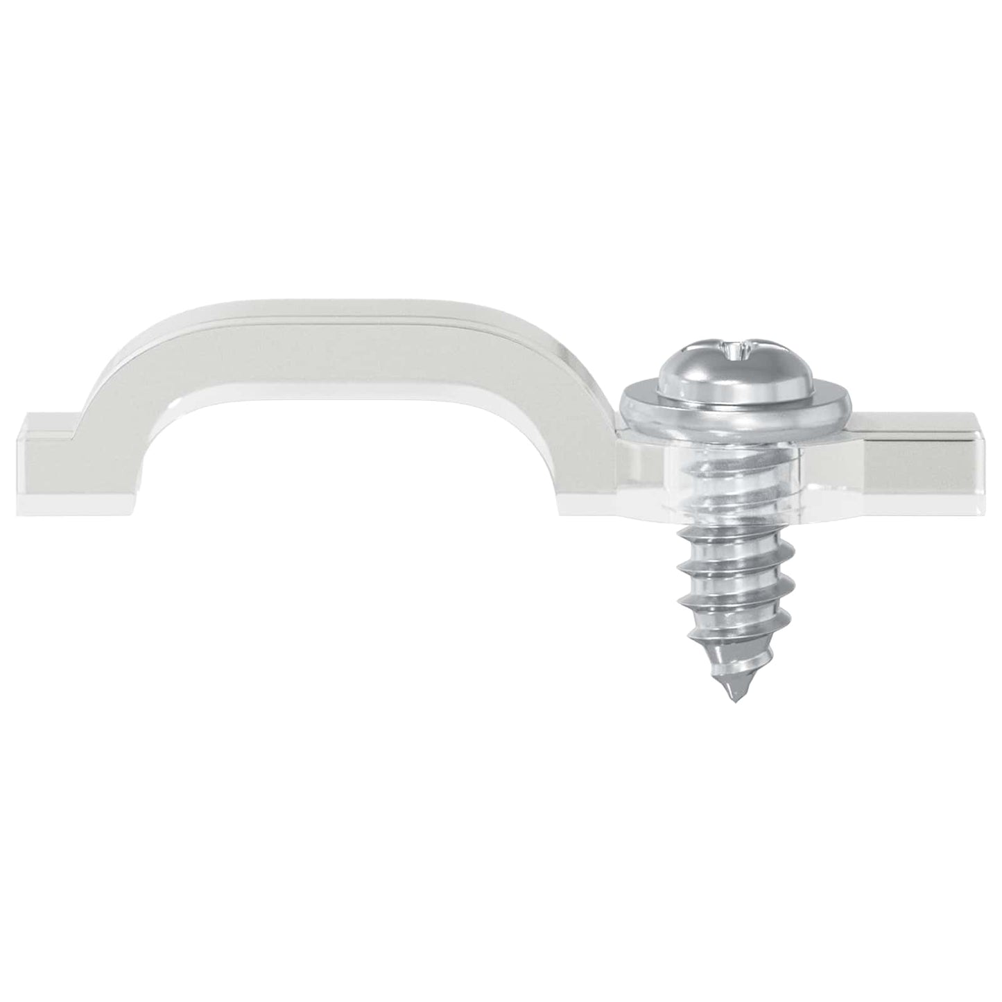 LED Streifen Clips 12 pcs Transparent 23,8 x 7,3 x 4,3 mm