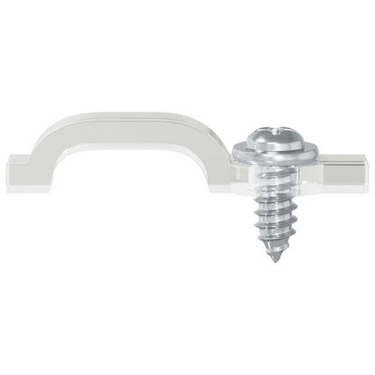 LED Streifen Clips 12 pcs Transparent 23,8 x 7,3 x 4,3 mm