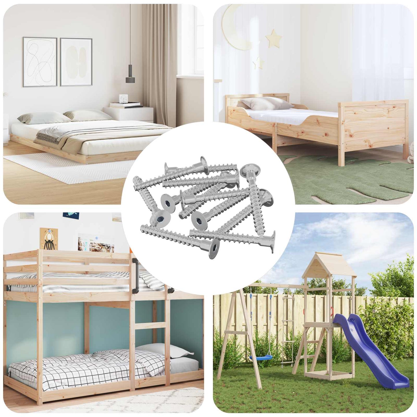 Schraube 12 pcs Zink-beschichtet 5 x 40 mm Eisen