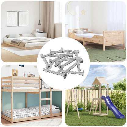 Schraube 12 pcs Zink-beschichtet 5 x 40 mm Eisen