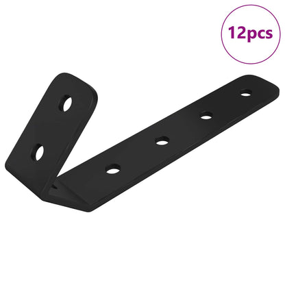 Haken 12 pcs Schwarz M5 x 110 mm Eisen