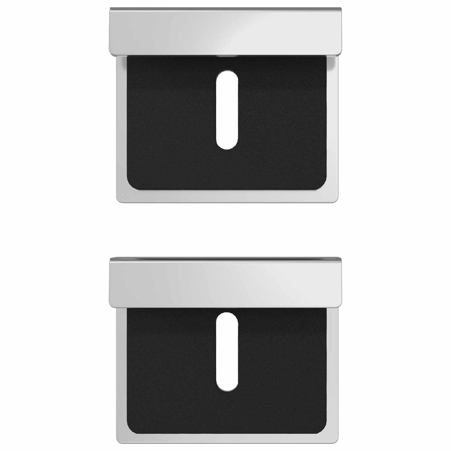 Spiegel Halterungsbracket 2 pcs Nickel 35 x 30 x 8,3 mm Stahl