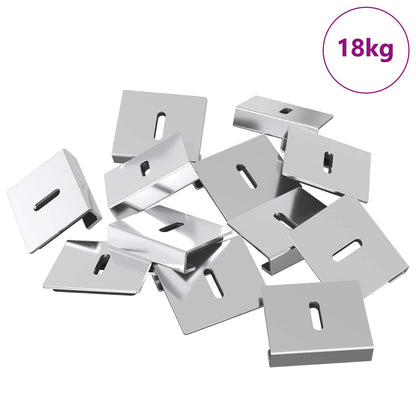 Spiegel Halterungsbracket 340 pcs Nickel 35 x 30 x 8,3 mm Stahl