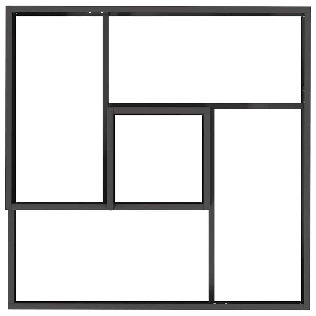 vidaXL Garten-Pflanzgefäß Schwarz 80 x 80 x 50 cm Kaltgewalzter Stahl