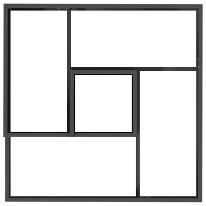 vidaXL Garten-Pflanzgefäß Schwarz 80 x 80 x 50 cm Kaltgewalzter Stahl