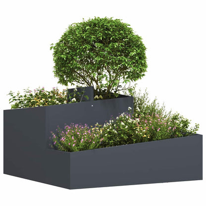 vidaXL Garten-Pflanzgefäß Anthrazit 80 x 80 x 50 cm