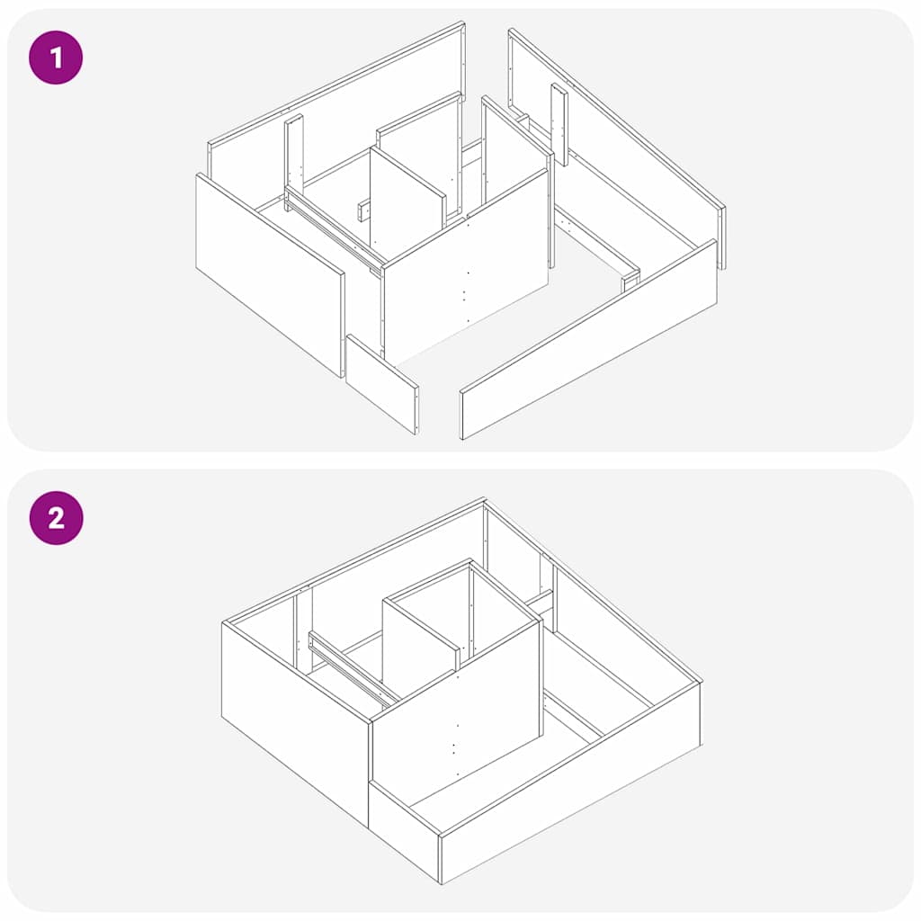 Garten-Pflanzgefäß Anthrazit 100 x 100 x 50 cm