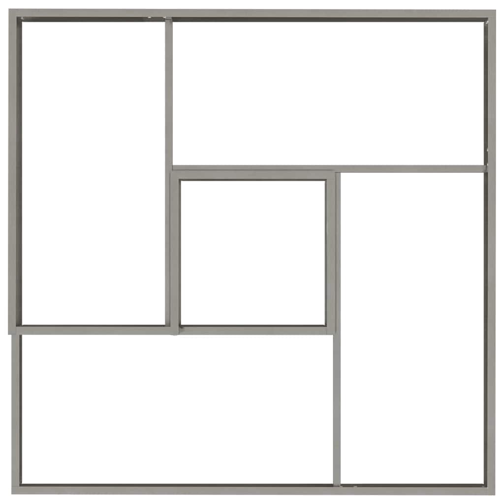 vidaXL Jardinière de jardin argentée 100 x 100 x 50 cm acier inoxydable