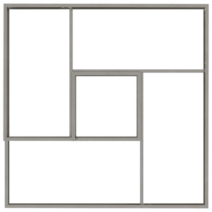vidaXL Jardinière de jardin argentée 100 x 100 x 50 cm acier inoxydable