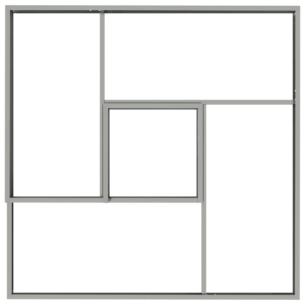 vidaXL Garten-Pflanzgefäß Silber 100 x 100 x 50 cm Verzinkter Stahl