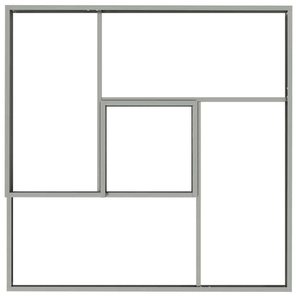 vidaXL Garten-Pflanzgefäß Silber 100 x 100 x 50 cm Verzinkter Stahl