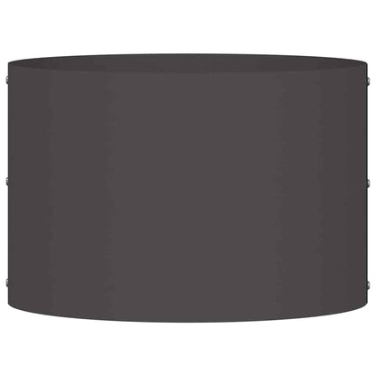 vidaXL Bordure de jardin 5 pcs Noir 30 x 30 x 20 cm Acier laminé à froid
